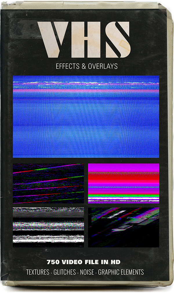 VHS Vertical 4K Overlay Collection - Stock Motion Graphics